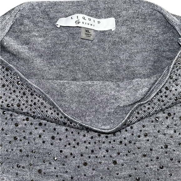 Sparkly gray sweater wool blend - Picture 8 of 9